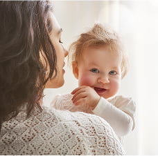 Woman with baby