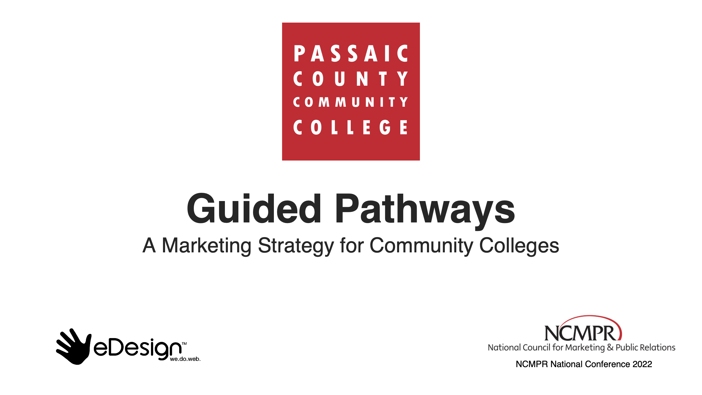 eDesign Interactive Guided Pathways Video Presentation